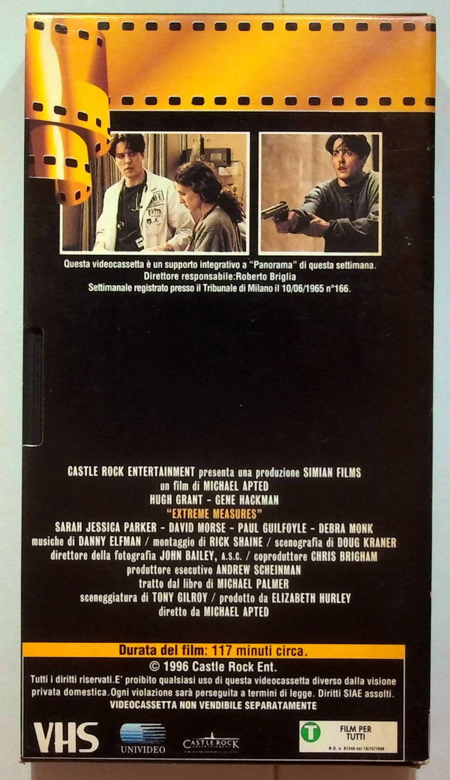 EBOND Extreme Measures - Soluzioni Estreme Editoriale VHS VH000270