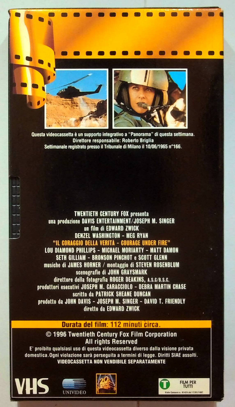 EBOND Il Coraggio Della Verita Editoriale VHS VH000274