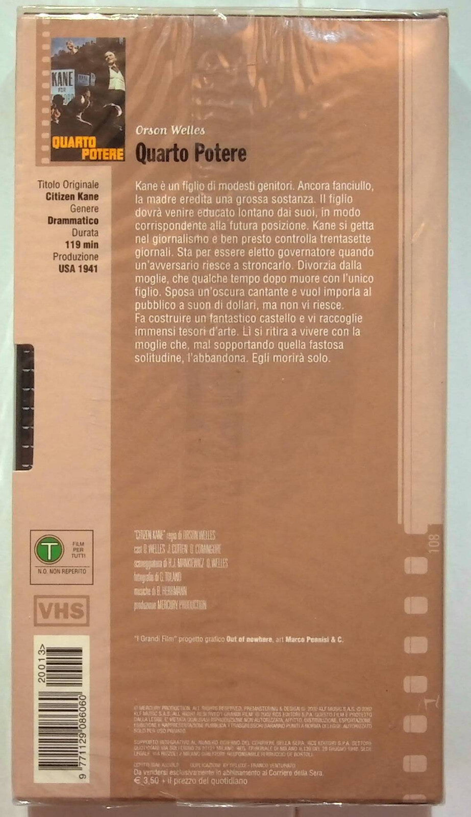 EBOND Quarto Potere Editoriale VHS VH000280