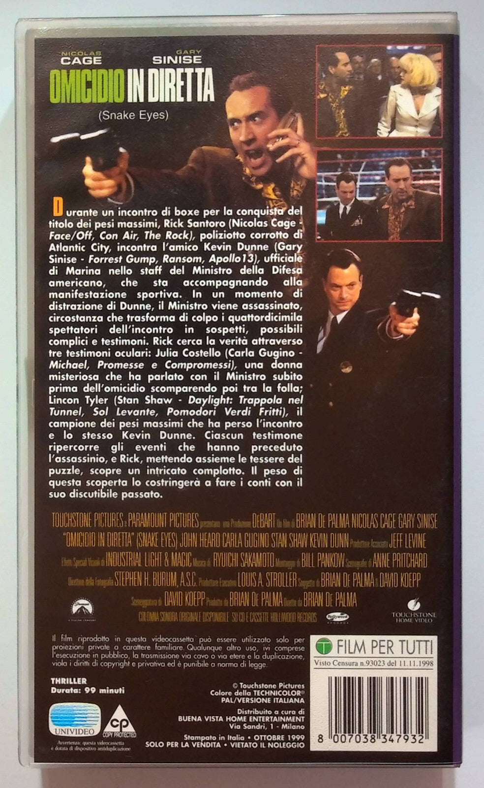 EBOND Omicidio In Diretta VHS VH000351