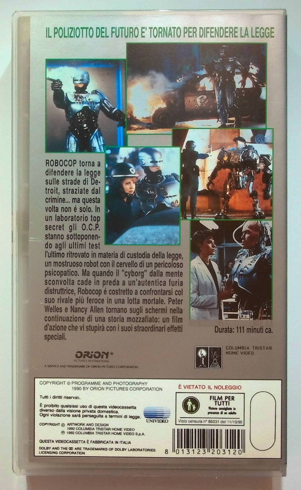 EBOND Robocop 2 VHS VH000356