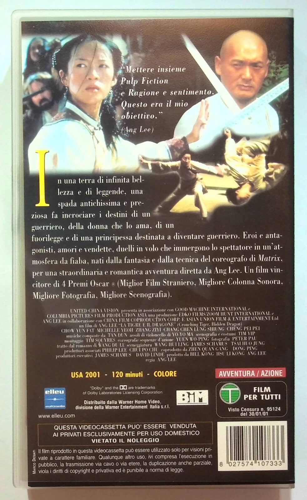 EBOND La Tigre e Il Dragone VHS VH000406