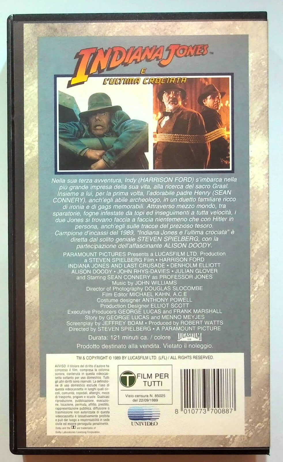 EBOND Indiana Jones e L'ultima Crociata VHS VH000411