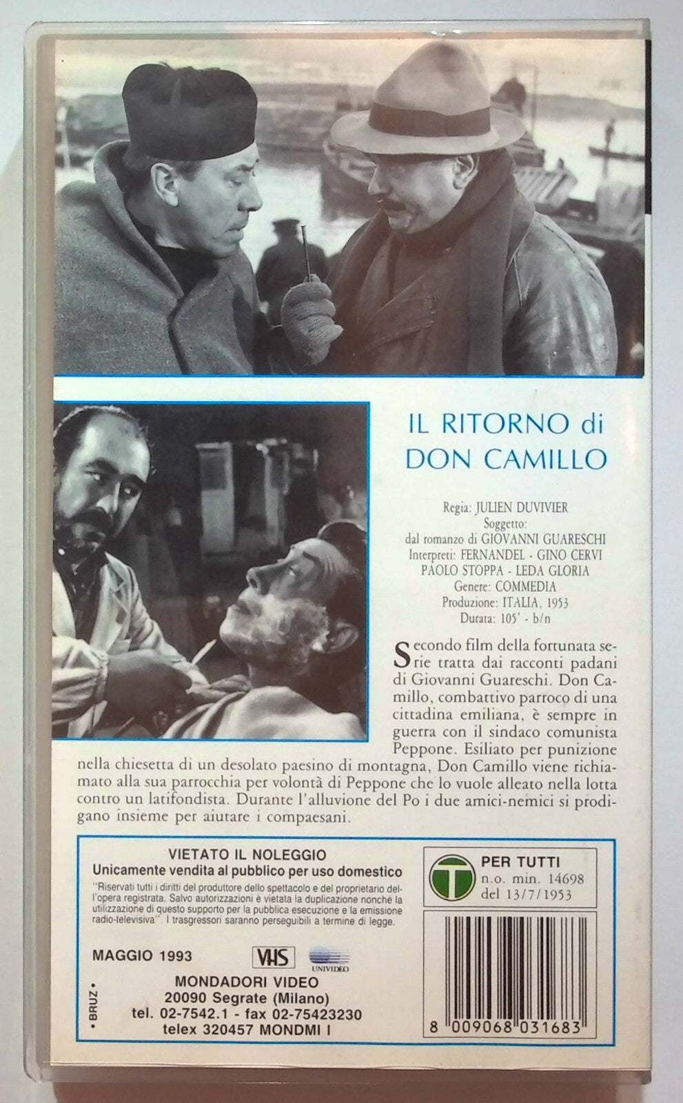 EBOND Il Ritorno Di Don Camillo VHS VH000419