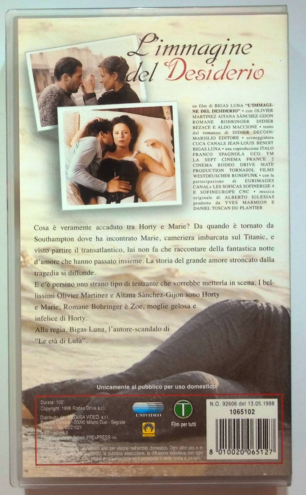 EBOND L'immagine Del Desiderio VHS VH000422