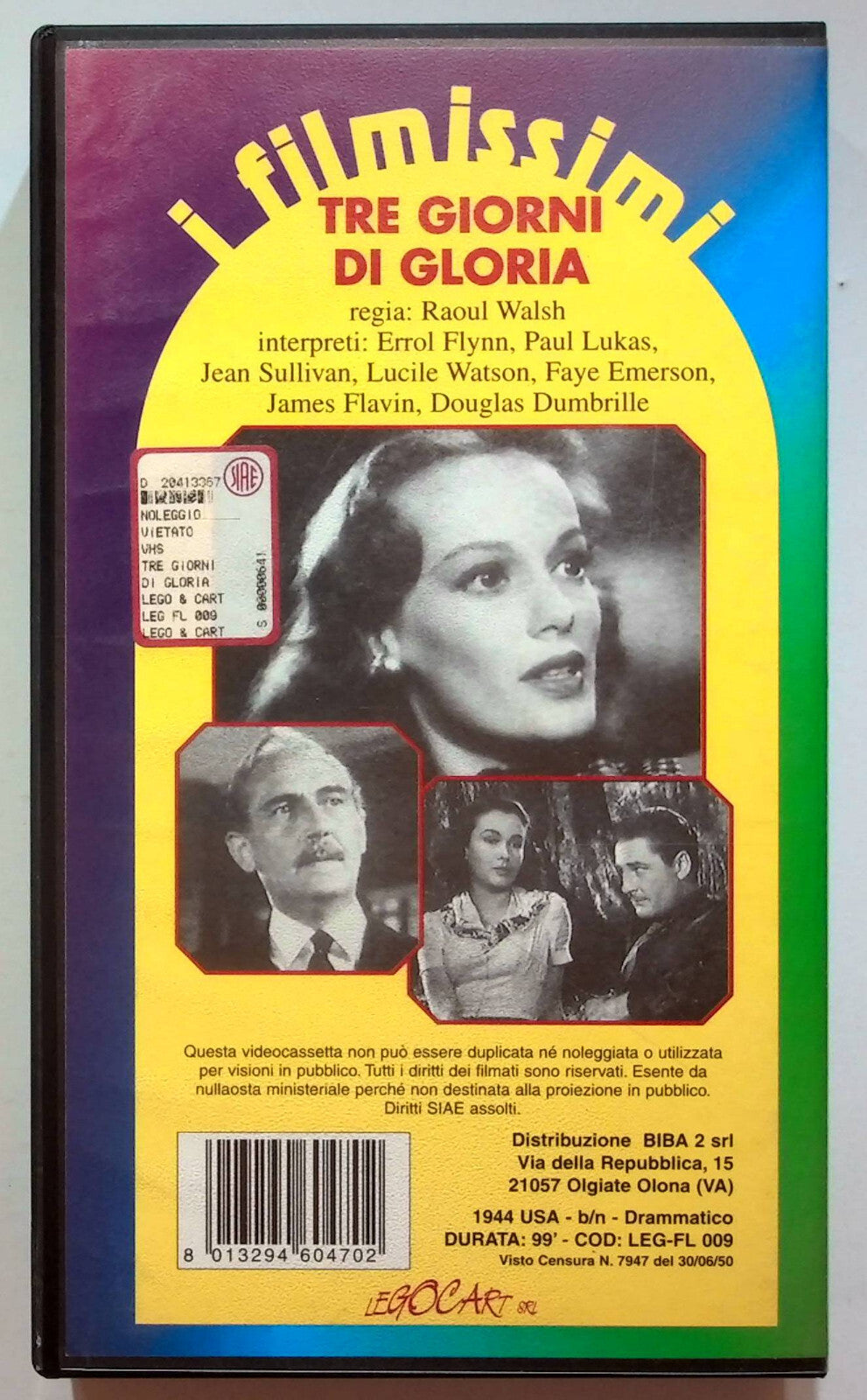 EBOND Tre Gioni Di Gloria VHS VH000434