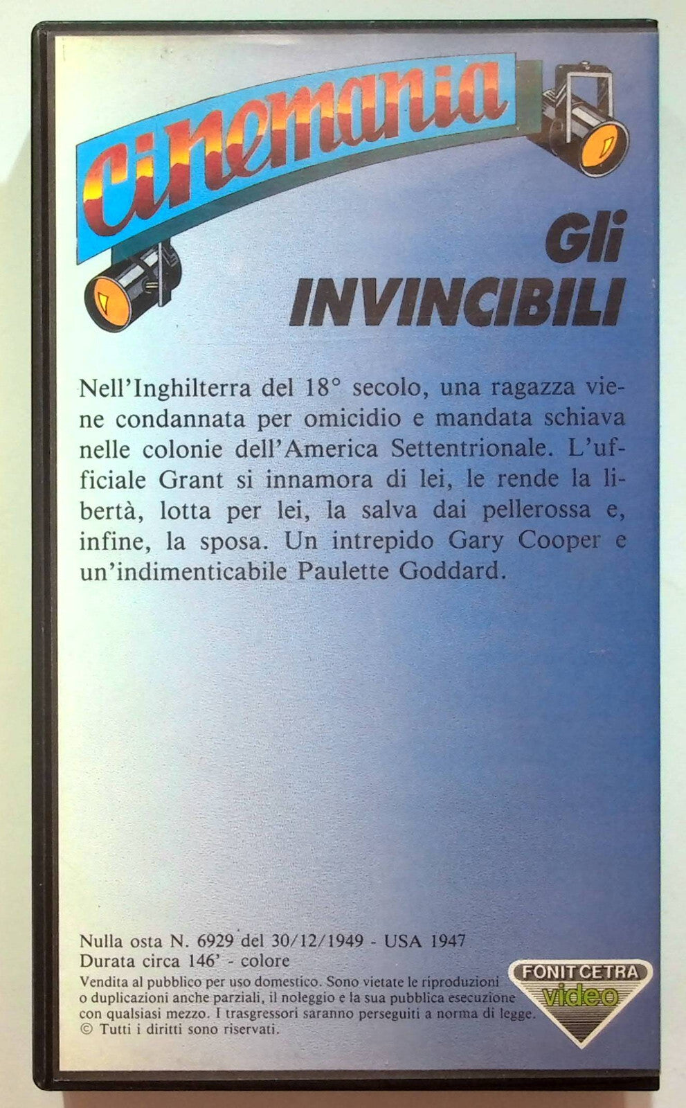 EBOND Gli Invincibili VHS VH000473