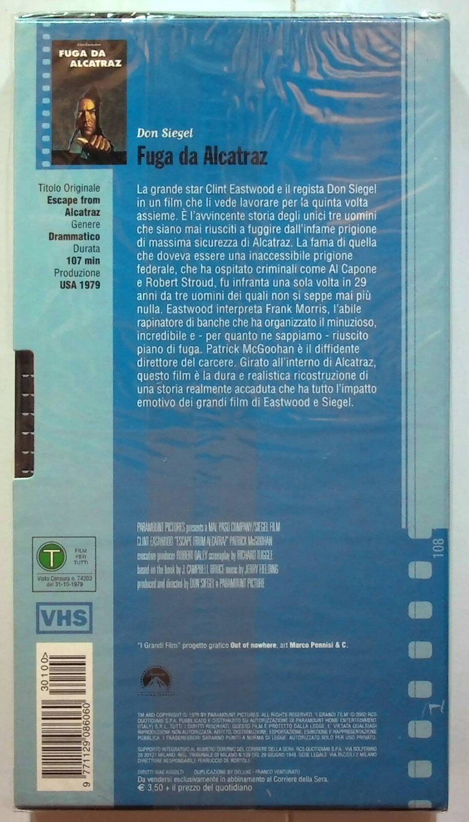 EBOND Fuga Da Alcatraz Editoriale VHS VH000519