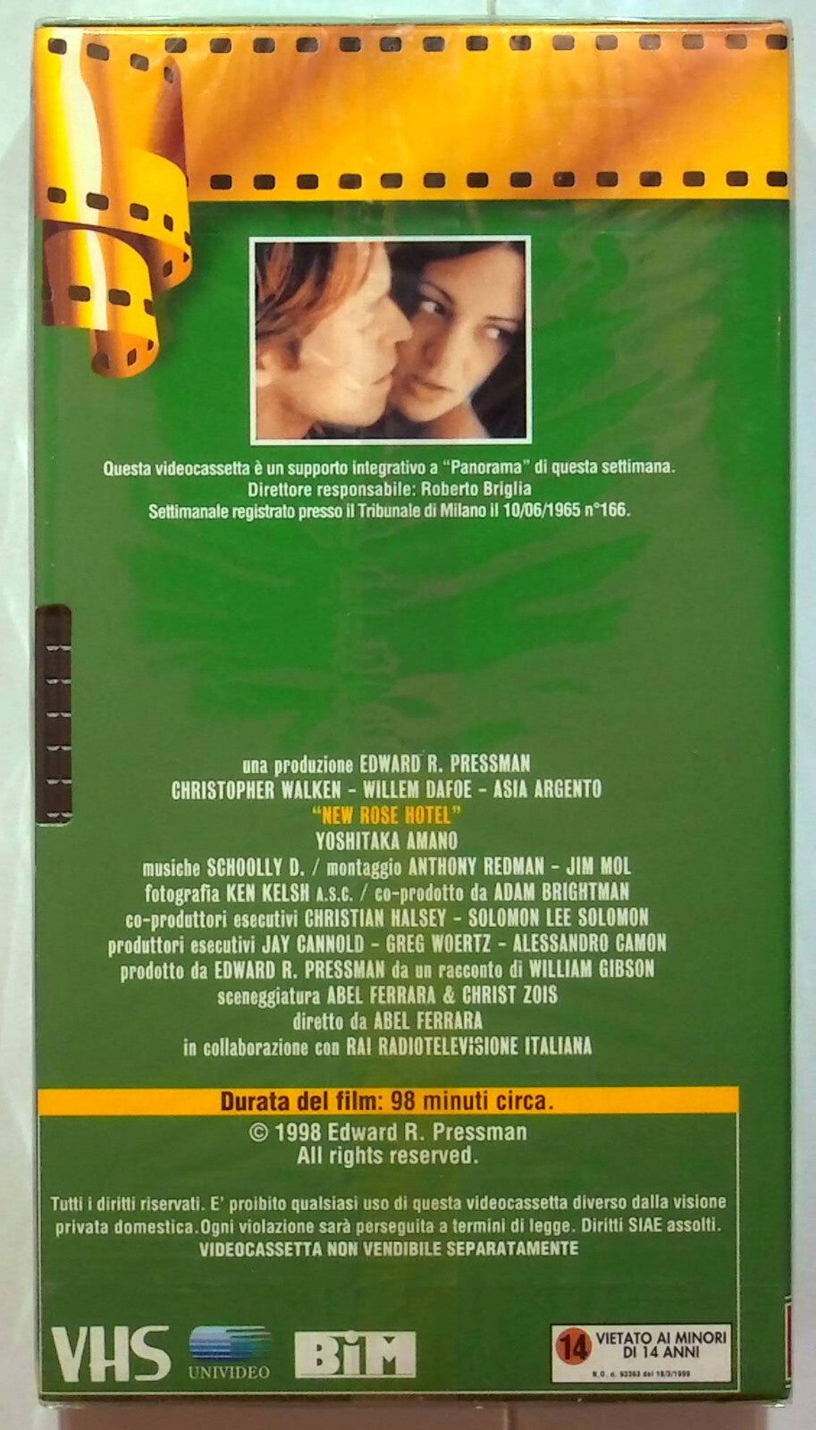 EBOND New Rose Hotel Editoriale VHS VH000523