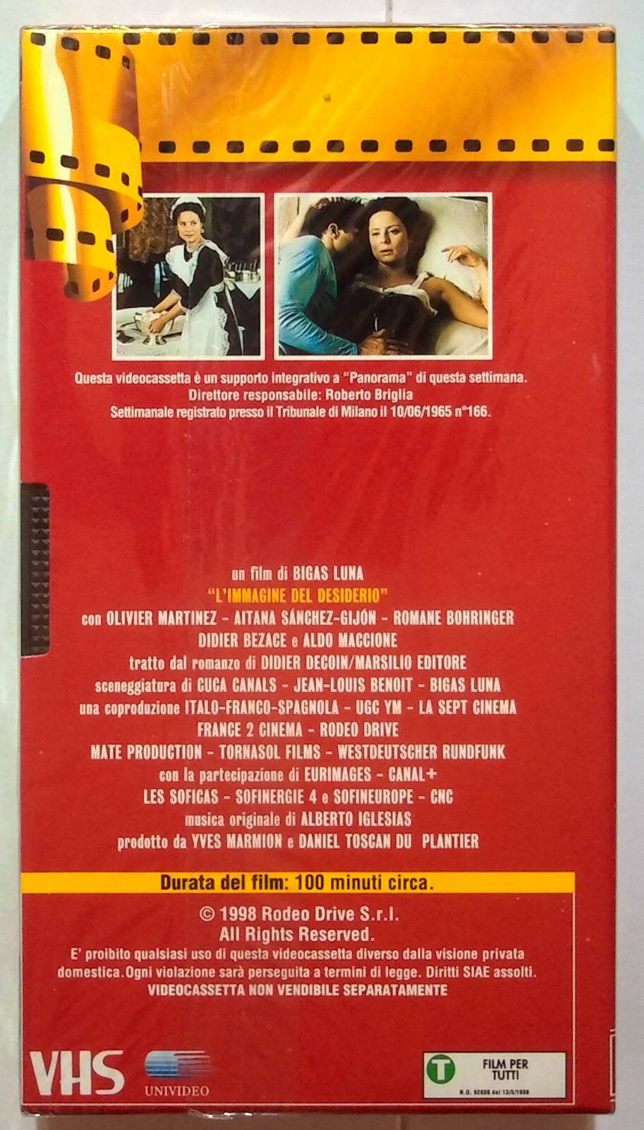 EBOND L'immagine Del Desiderio Editoriale VHS VH000524