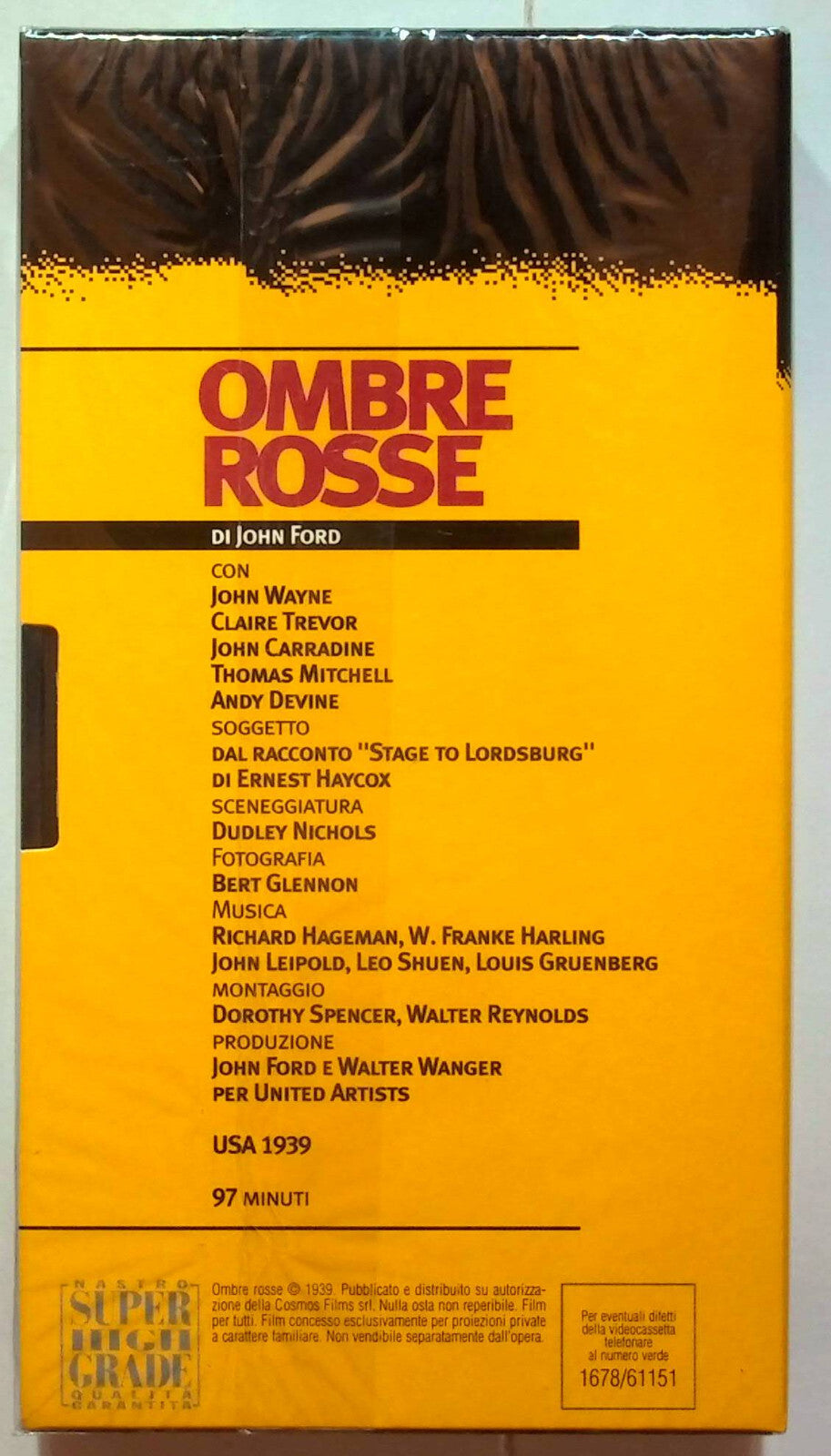 EBOND Ombre Rosse Editoriale VHS VH000530