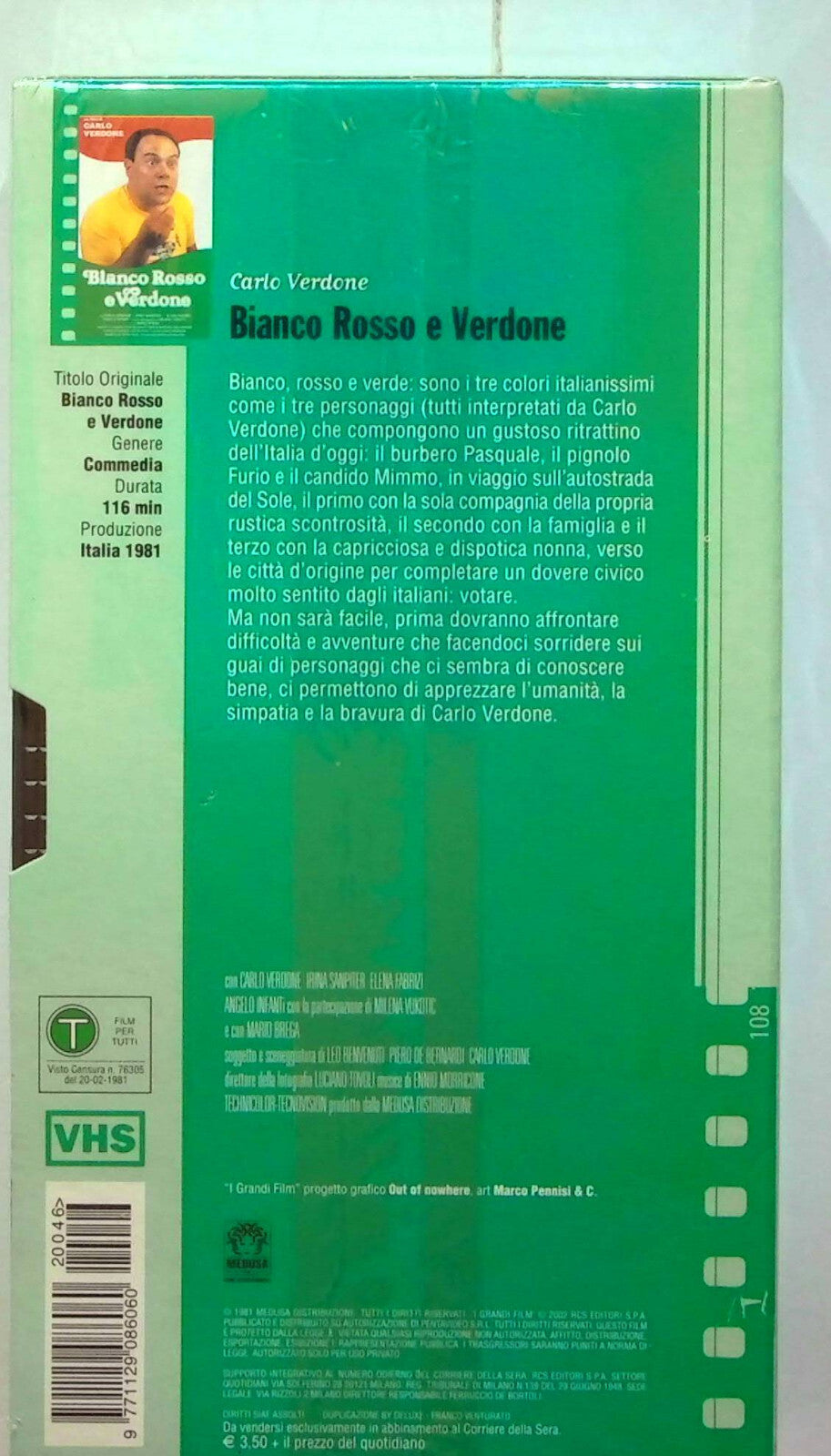EBOND Bianco, Rosso e Verdone Editoriale VHS VH000541