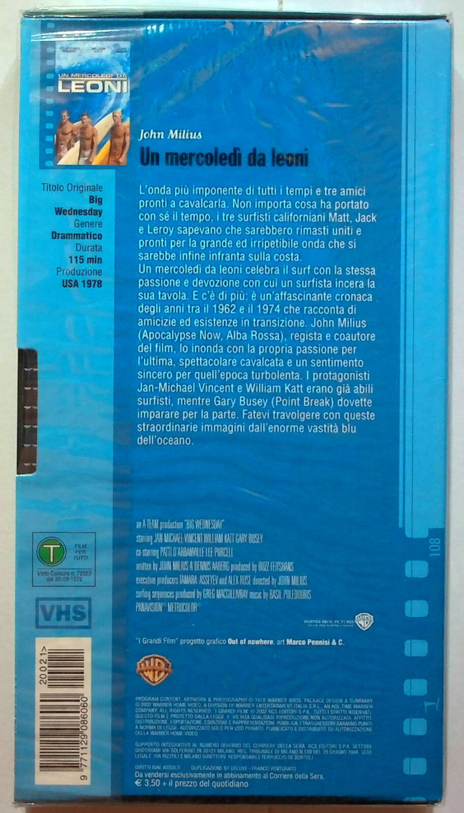 EBOND Un Mercoledi Da Leoni Editoriale VHS VH000557