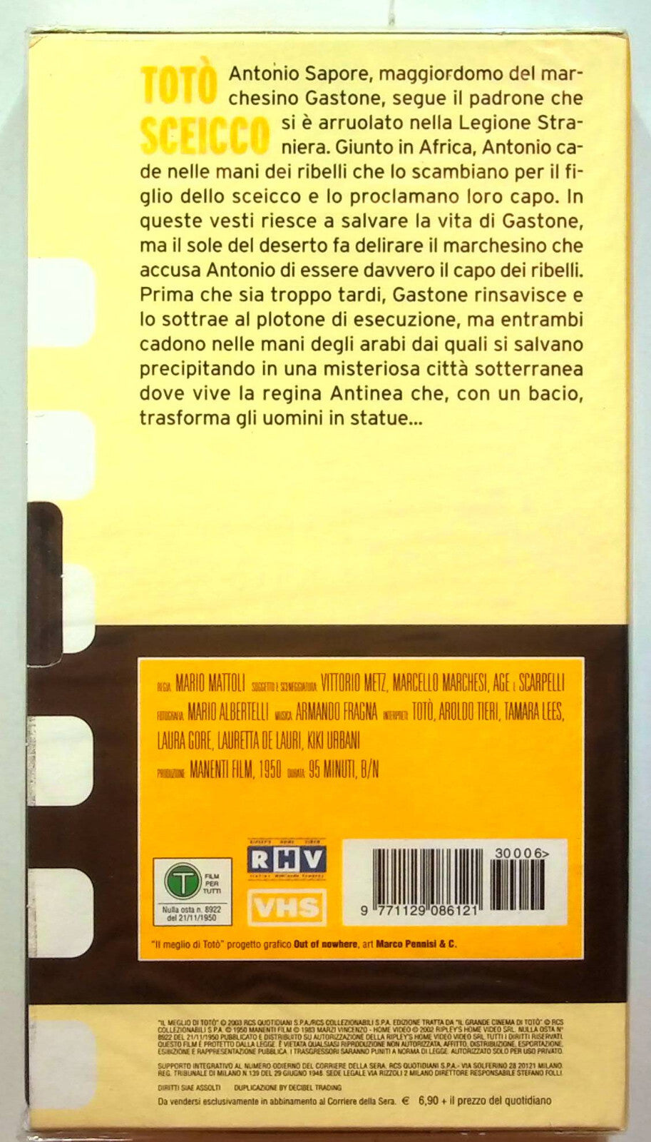 EBOND Toto Sceicco Editoriale VHS VH000565