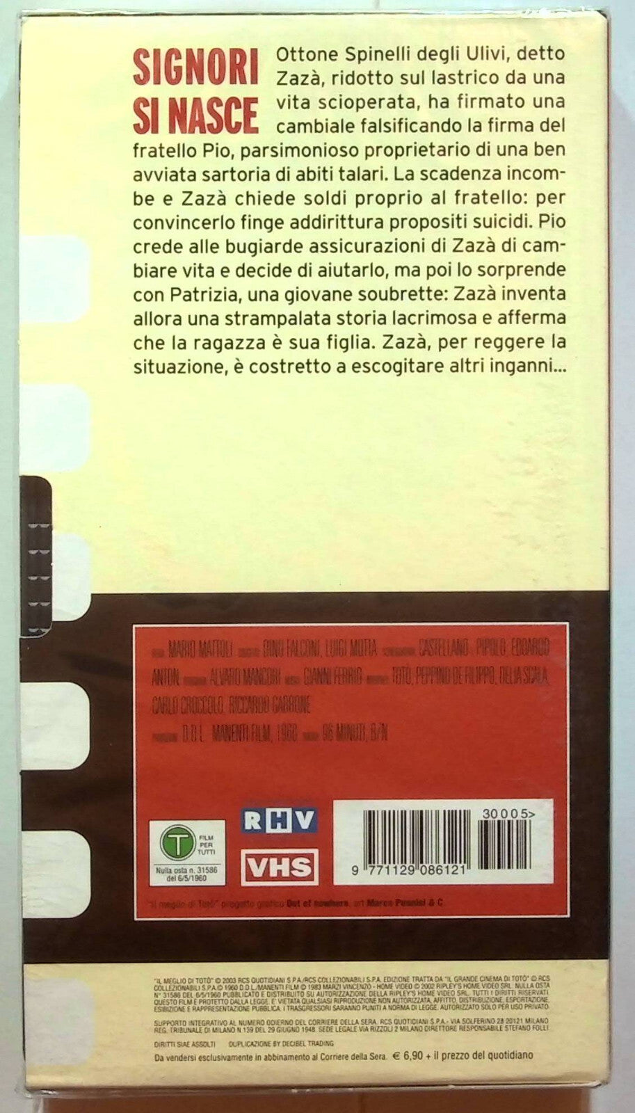 EBOND Signori Si Nasce Editoriale VHS VH000566