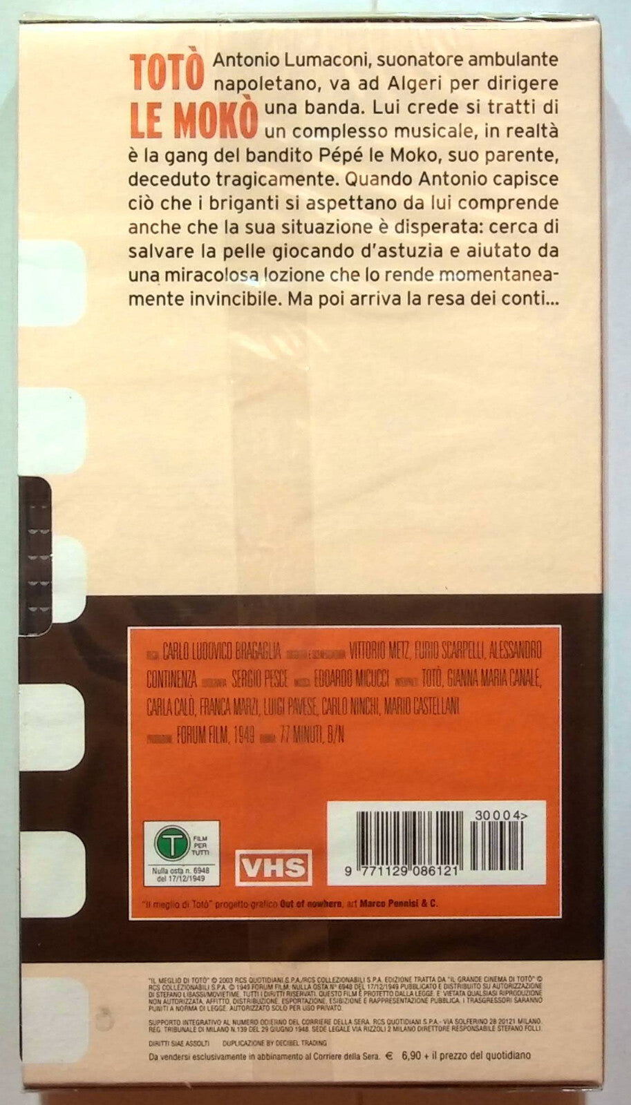 EBOND Toto Le Moko Editoriale VHS VH000567