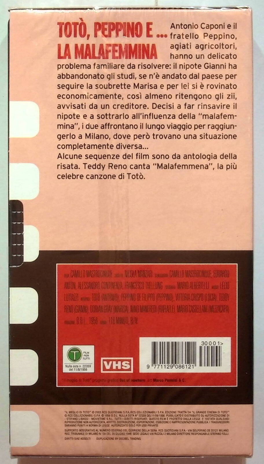 EBOND Toto, Peppino e La... Malafemmina Editoriale VHS VH000574