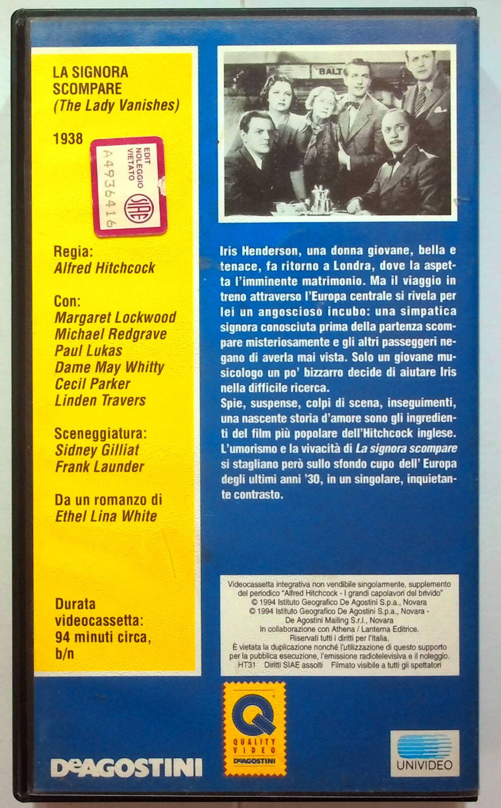 EBOND La Signora Scompare Editoriale VHS VH000589