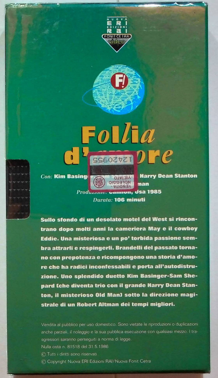 EBOND Follia D'amore VHS VH000618