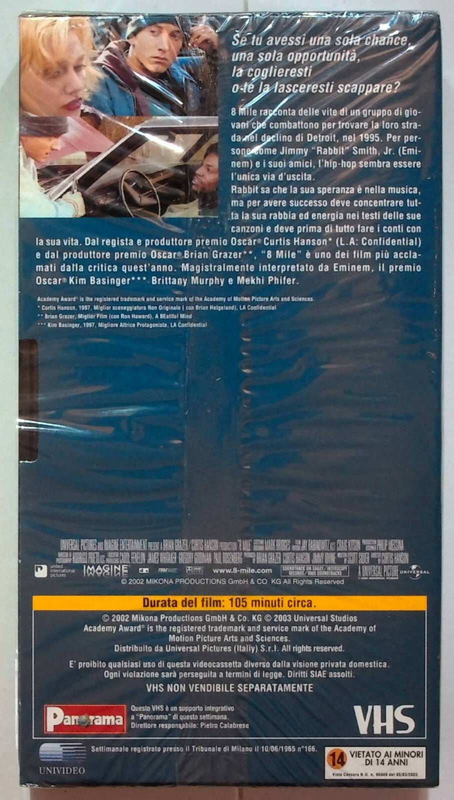 EBOND 8 Mile Editoriale VHS VH000630