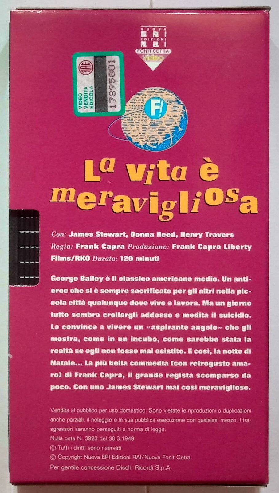 EBOND La Vita e Meravigliosa VHS VH000633