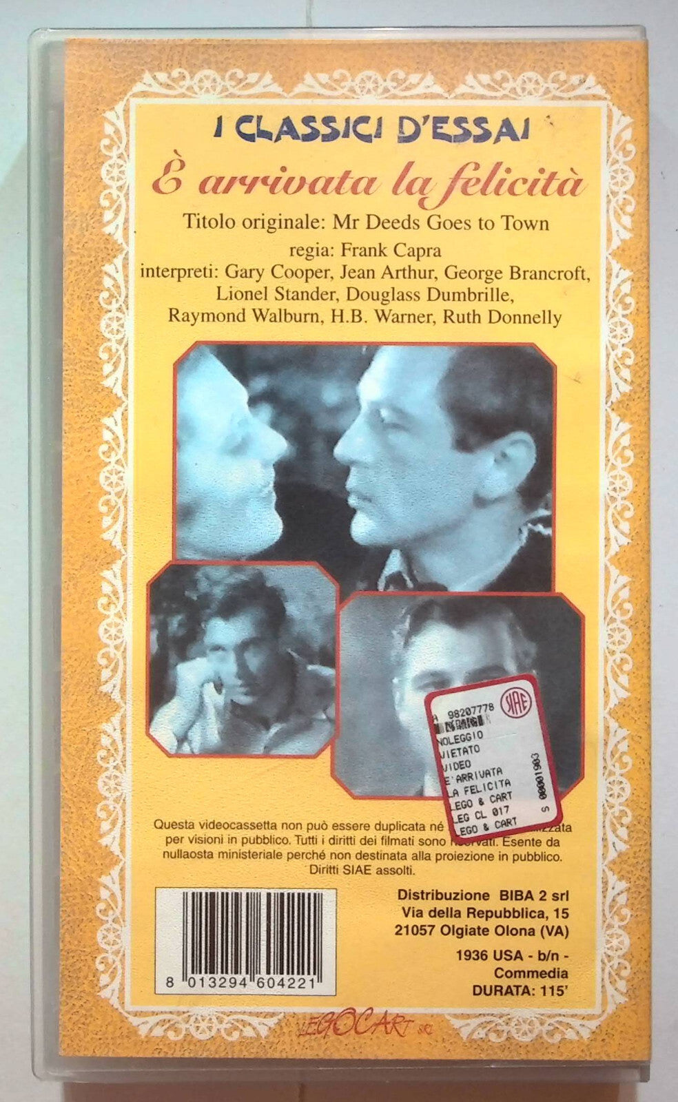 EBOND E' Arrivata La Felicita VHS VH000639