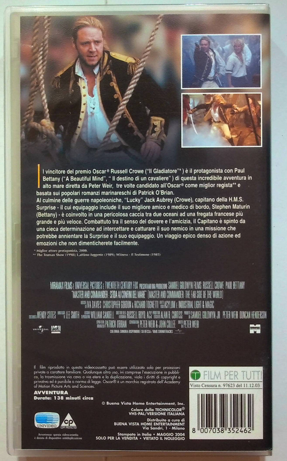 EBOND Master & Commander - Sfida Ai Confini Del Mare VHS VH000670