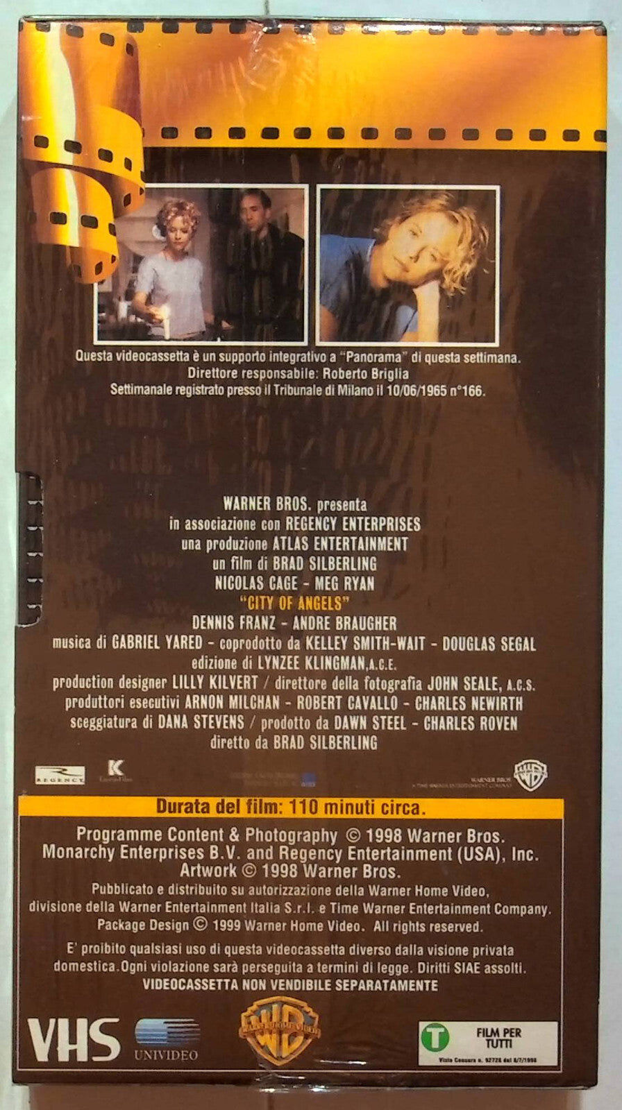 EBOND City Of Angels - La Citta Degli Angeli Editoriale VHS VH000787