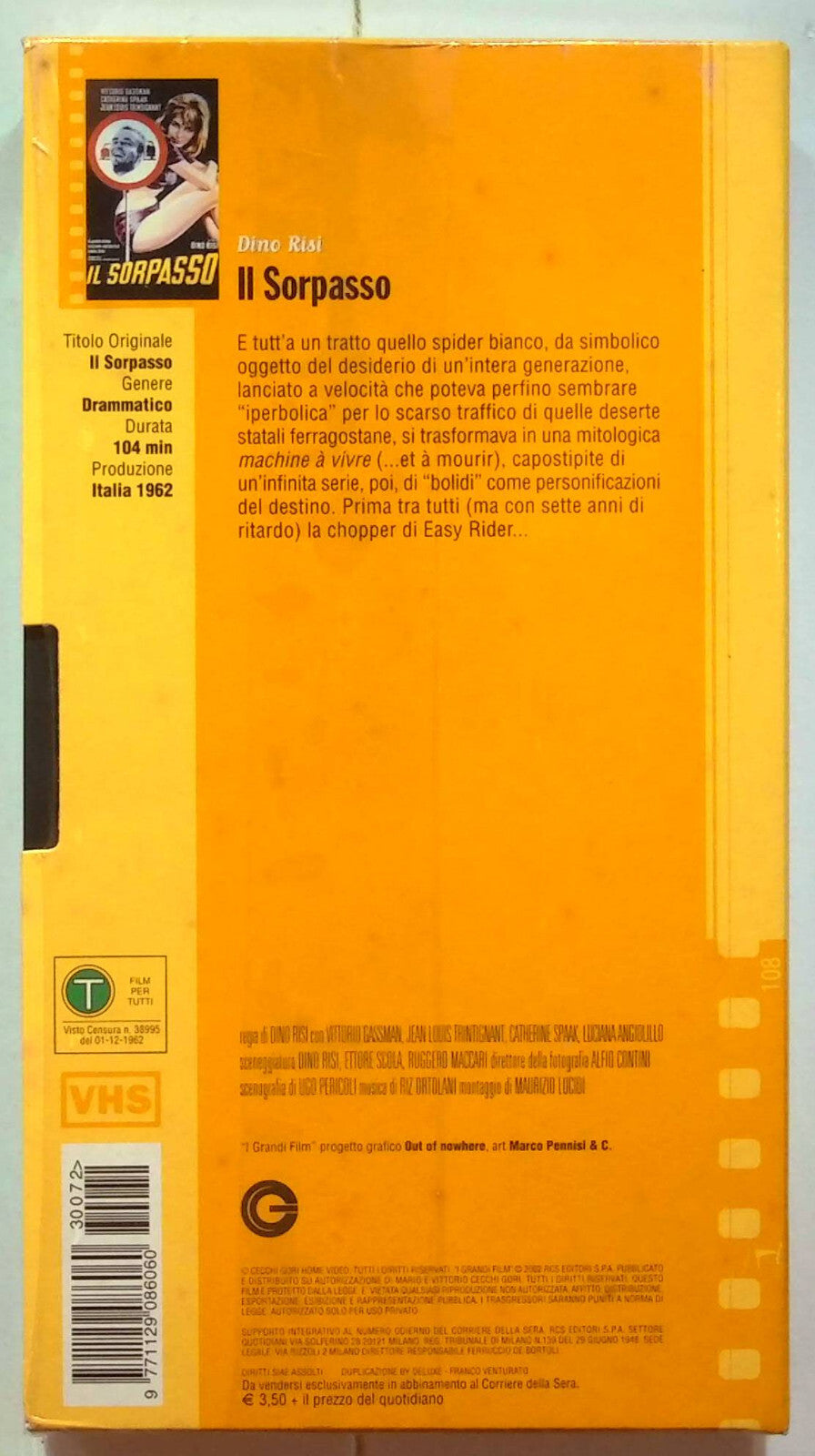 EBOND Il Sorpasso Editoriale VHS VH000792