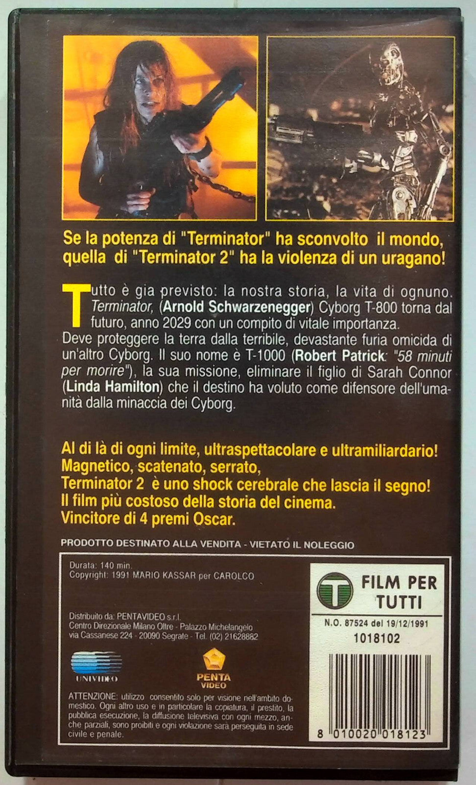 EBOND Terminator 2 - Il Giorno Del Giudizio VHS VH000821