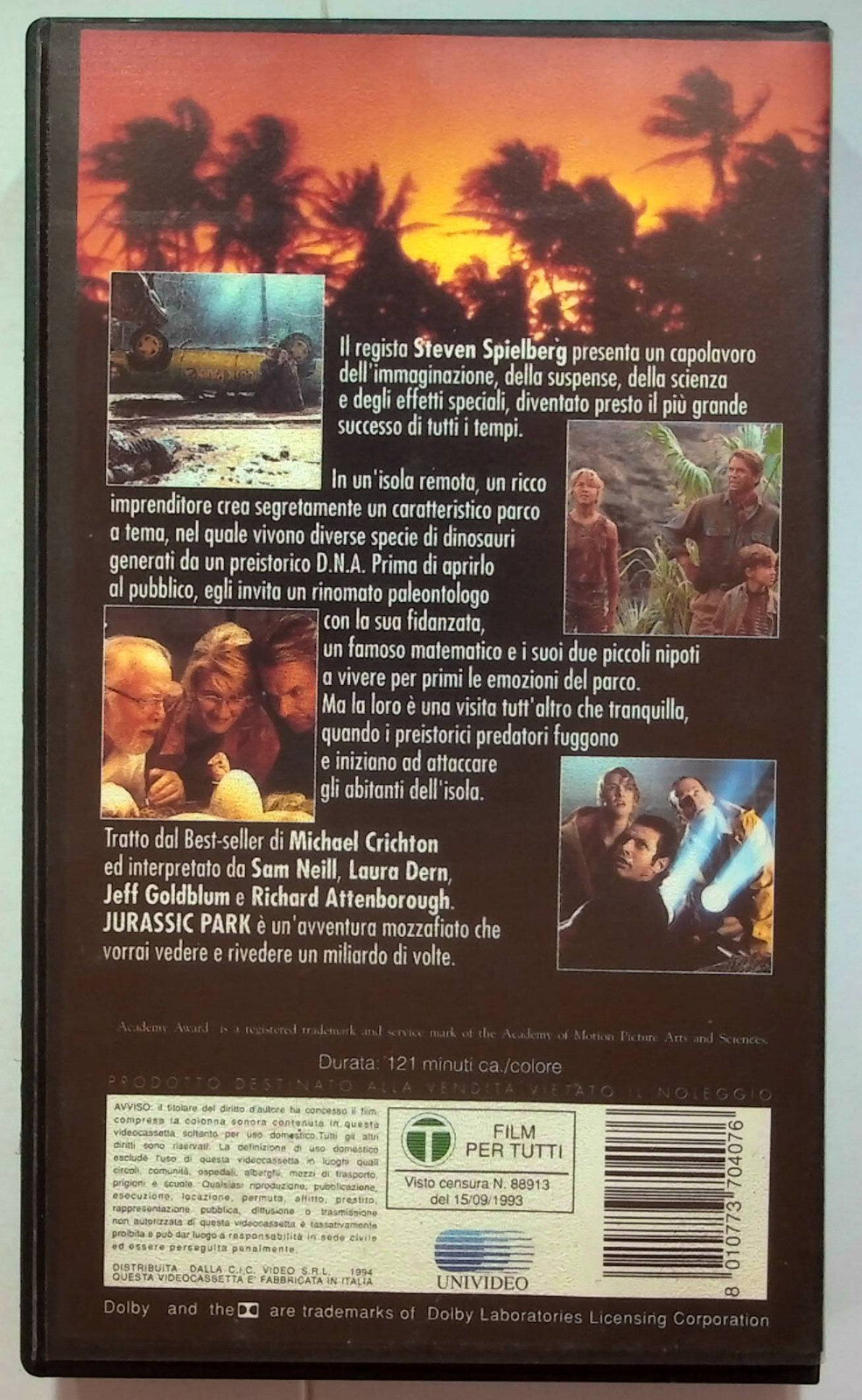EBOND Jurassic Park (1993) VHS VH000828