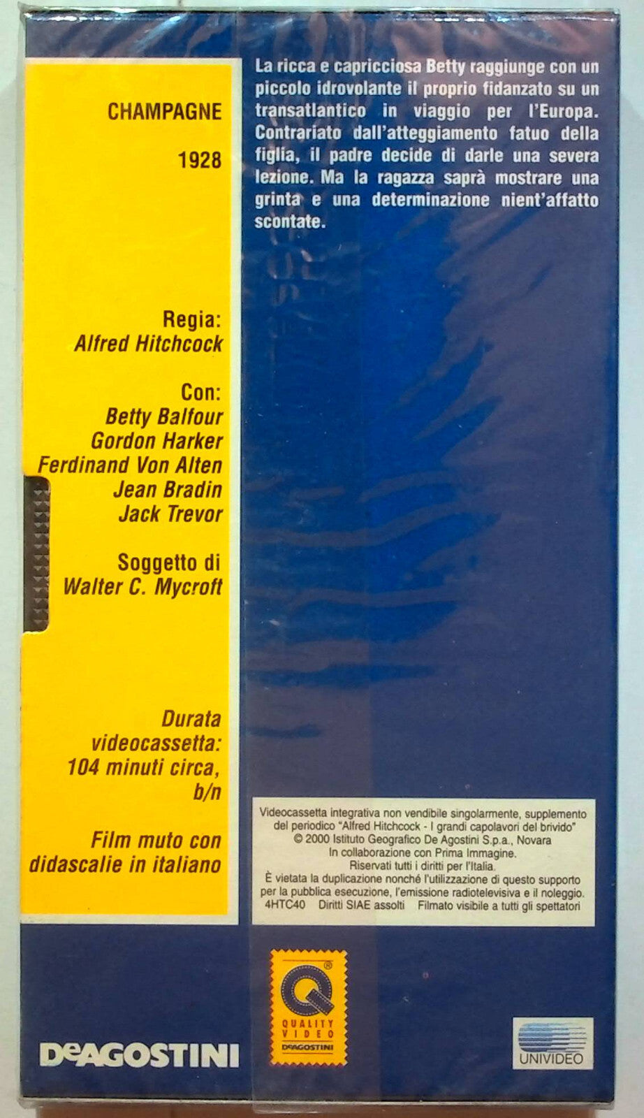 EBOND Champagne - Alfred Hitchcock Editoriale VHS VH000879