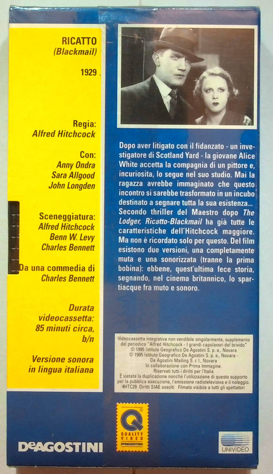 EBOND Ricatto - Alfred Hitchcock Editoriale VHS VH000884