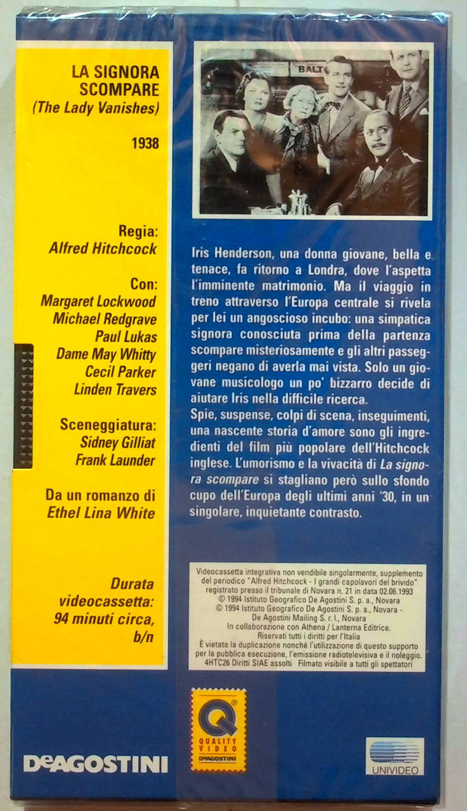 EBOND La Signora Scompare - Alfred Hitchcock Editoriale VHS VH000917