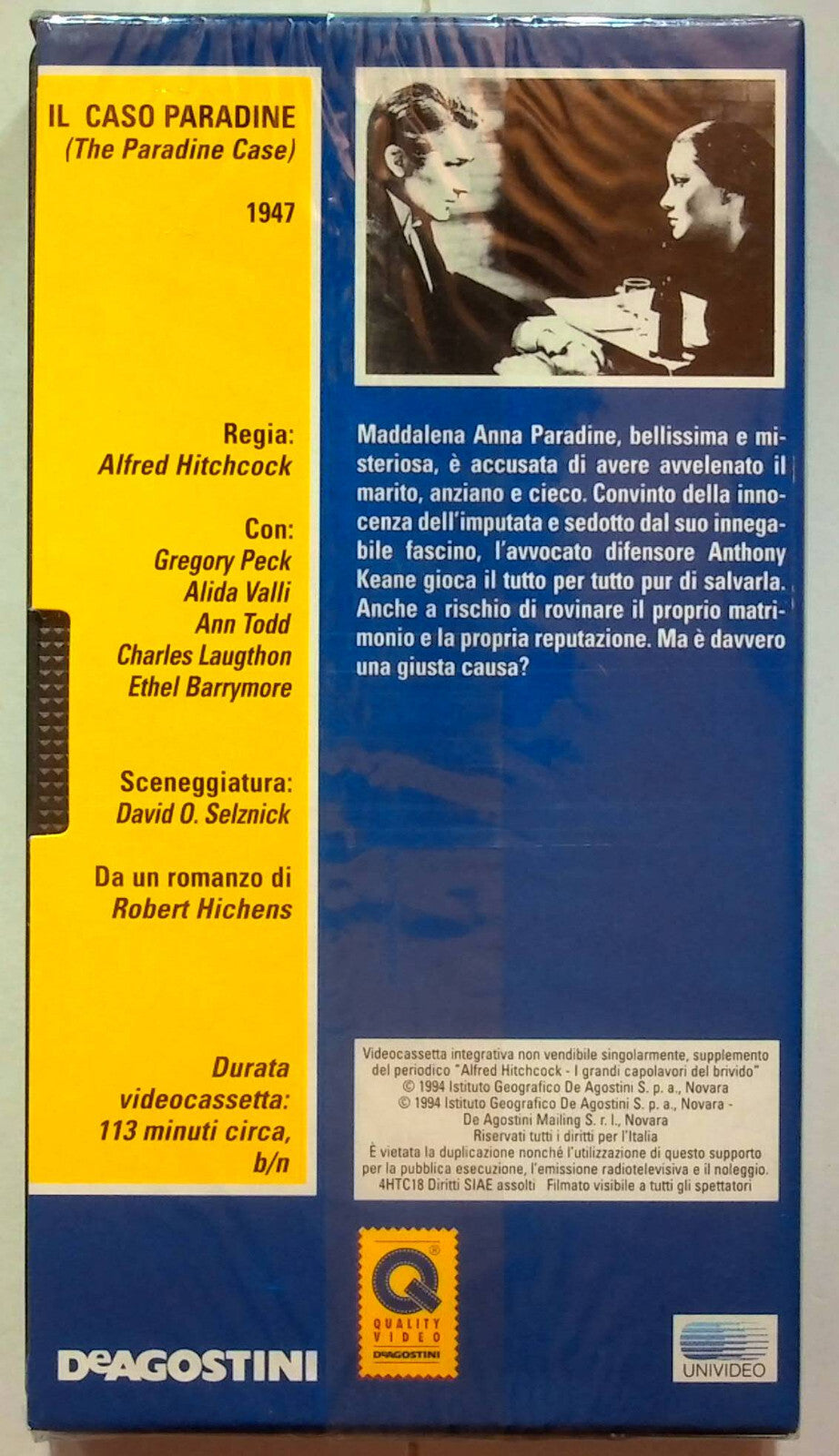 EBOND Il Caso Paradine - Alfred Hitchcock Editoriale VHS VH000921