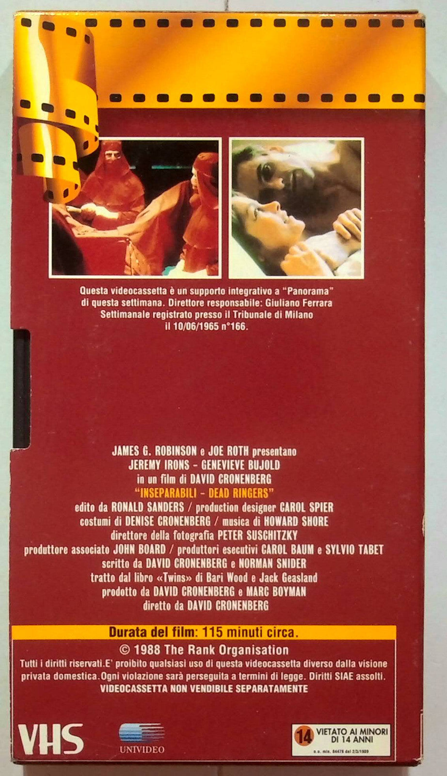 EBOND Inseparabili Editoriale VHS VH000934