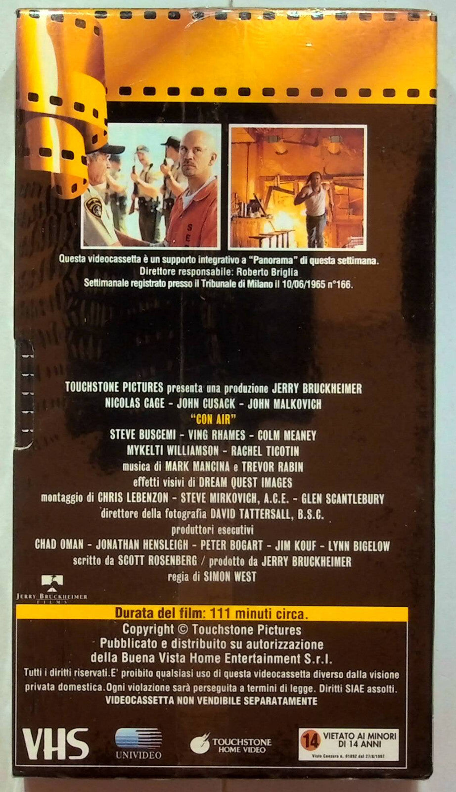 EBOND Con Air Editoriale VHS VH000936