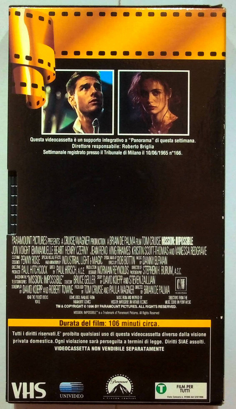 EBOND Mission Impossible Editoriale VHS VH000938