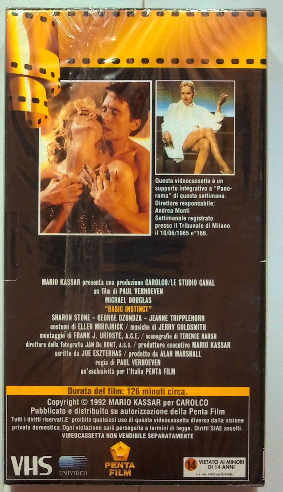 EBOND Basic Instinct Editoriale VHS VH000939