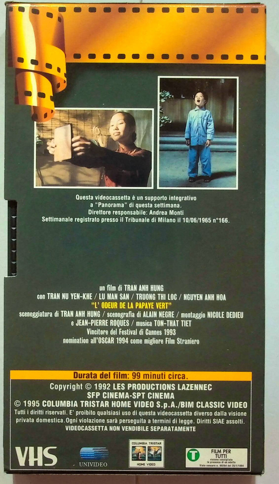 EBOND Il Profumo Della Papaya Verde Editoriale VHS VH000951