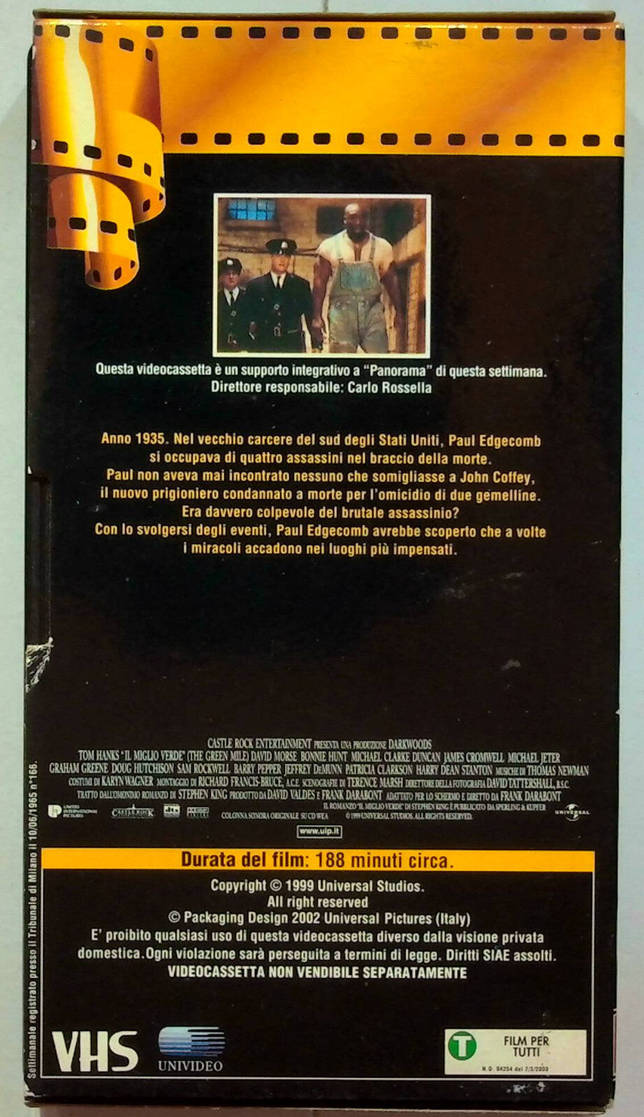 EBOND Il Miglio Verde Editoriale VHS VH000957