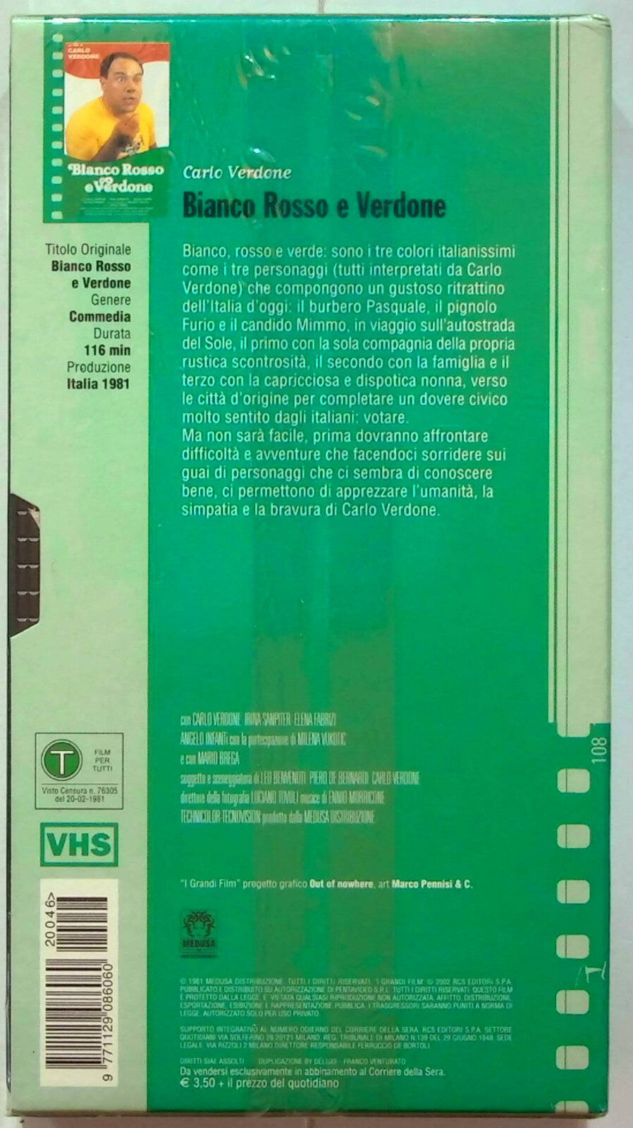 EBOND Bianco, Rosso e Verdone Editoriale VHS VH001023