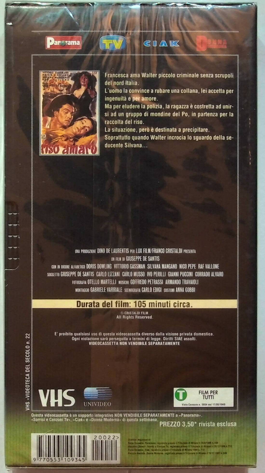EBOND Riso Amaro Editoriale VHS VH001038