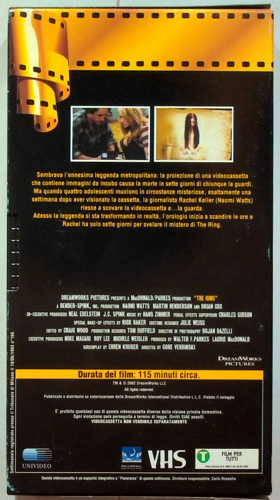 EBOND The Ring Editoriale VHS VH001056