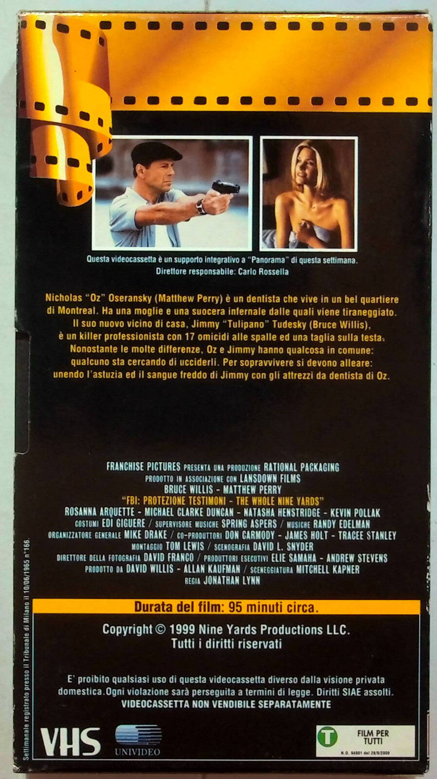 EBOND Fbi Protezione Testimoni Editoriale VHS VH001064