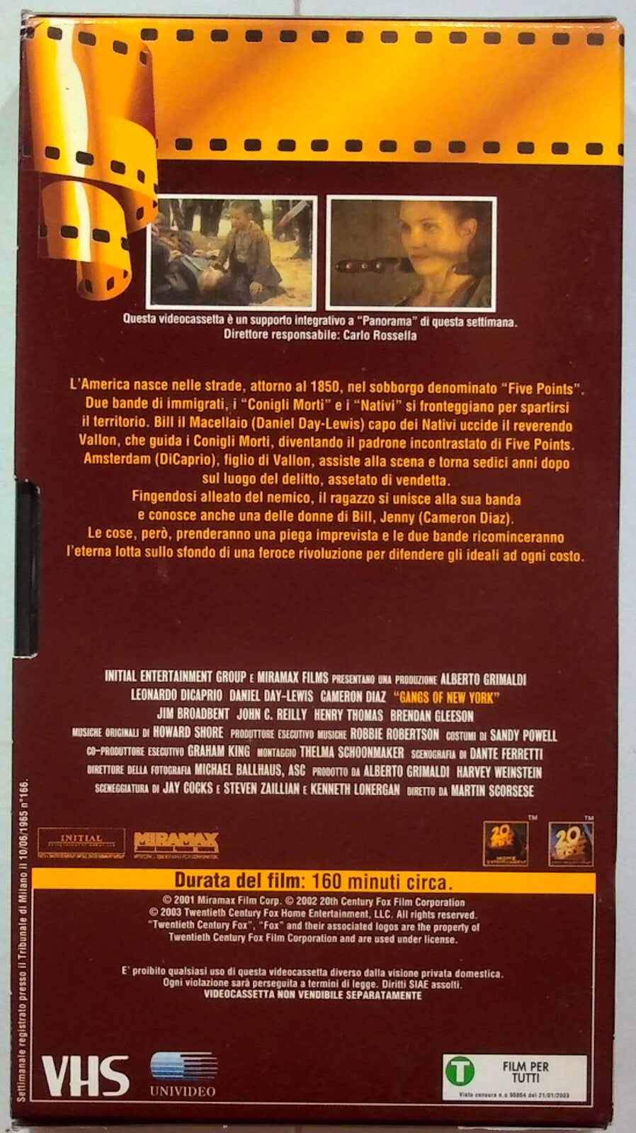 EBOND Gangs Of New York Editoriale VHS VH001071