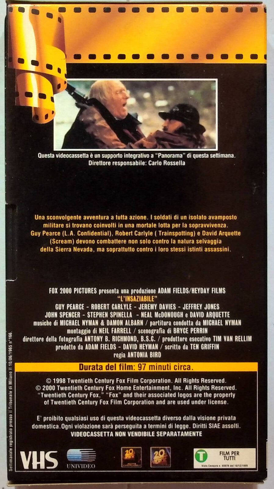 EBOND L'insaziabile Editoriale VHS VH001075