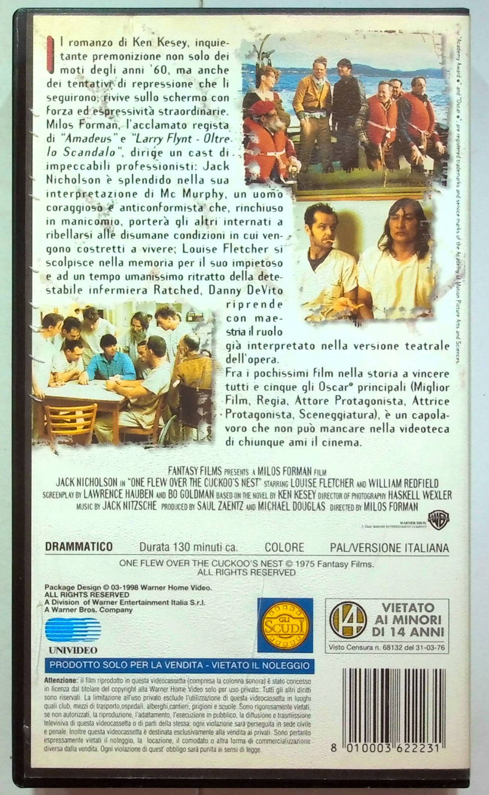 EBOND Qualcuno Volo Sul Nido Del Cuculo VHS VH001089