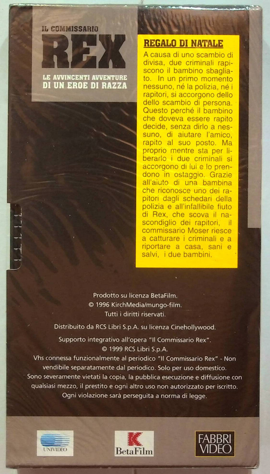 EBOND Il Commissari Rex - Regalo Di Natale - Editoriale VHS VH001104