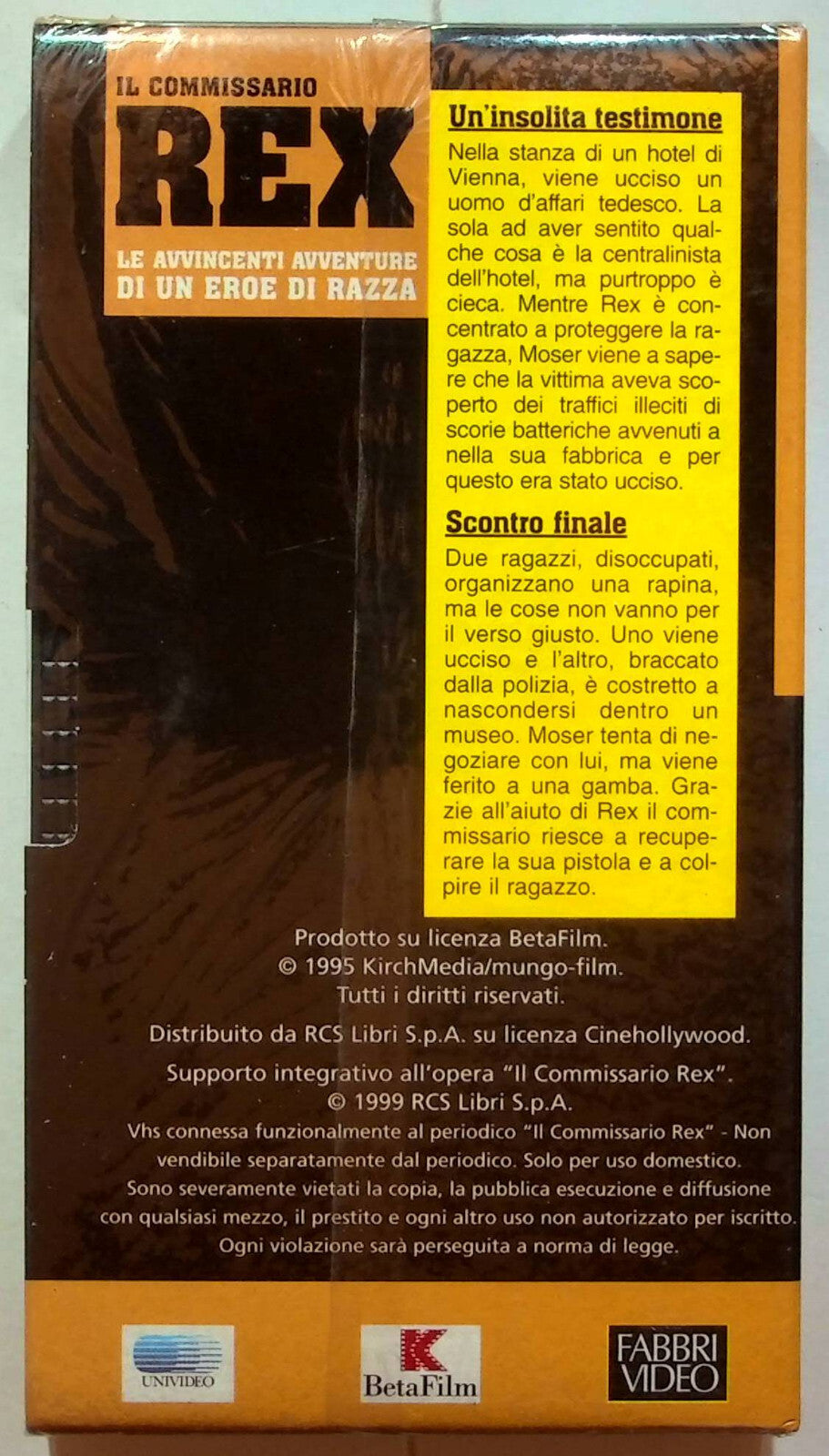 EBOND Rex - Un'insolita Testimone - Scontro Finale - Editoriale VHS VH001109